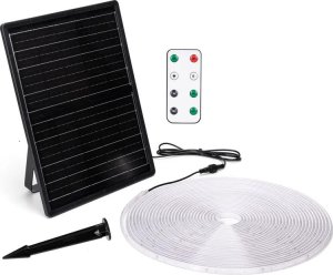 Taśma LED Aigostar  Taśma solarna 20mb 2700K 20W led biała ciepła zestaw do oświetlenia Taśma solarna 20mb 2700K 20W led biała ciepła zestaw do oświetlenia 1