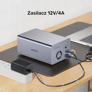 Kieszeń Unitek na dyski SATA 2,5"/3,5" SATA HDD/SSD 40TB 19
