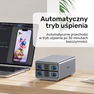 Kieszeń Unitek na dyski SATA 2,5"/3,5" SATA HDD/SSD 40TB 9
