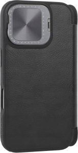 Nillkin Etui Nillkin Qin Prop Leather Case z osłoną na aparat i podstawką na iPhone 16 - czarne 1