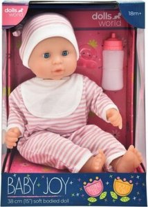 Dolls World DOLLS WORLD LALKA BABY JOY 38 CM - UBRANKO W PASKI 1