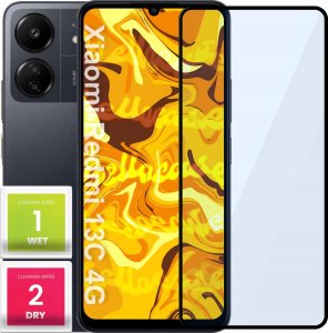 Hello Case SZKŁO HARTOWANE DO XIAOMI REDMI 13C 4G PEŁNE NA CAŁY EKRAN SZKIEŁKO SZYBKA 1