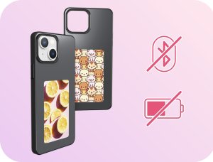 Hello Case Etui do Apple iPhone 14 Pro z Funkcją NFC E Ink 4-Kolorowy Czarne   SZKŁO 3