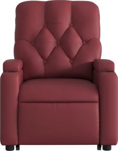 vidaXL Rozkładany fotel pionizujący z masażem, elektryczny, bordowy 8