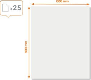 Nobo Nobo Instant Whiteboard Dry-Erase Sheets White 25x Sheets 600x800mm Per Roll, 600 x 800 mm, White, 25 pc(s), Germany, 62 mm, 120 mm 3