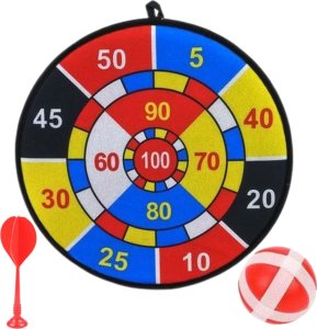 ProNice Dart Gra na Rzepy Tarcza Bezpieczne Rzutki Lotki Zręcznościowa Dla Dzieci 4