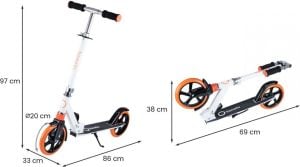 Hulajnoga Lionelo Luca Biały (GXP-594691) 5