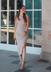 Dkaren Sukienka DK-K-P7 (kolor czarny, rozmiar M) 9