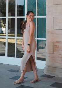 Dkaren Sukienka DK-K-P7 (kolor czarny, rozmiar M) 10