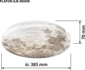 Lampa sufitowa Activejet Plafon sufitowy LED Activejet AJE-MOON 24W 7