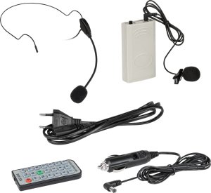 Mikrofon Rebel Mikrofon z wzmacniaczem zestaw przenośny SH222UBT 5