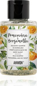 Alkotest ANWEN_Delikatny szampon do normalnej i przetłuszczającej się skóry głowy Pomarańcza&amp;Bergamotka 50ml 1