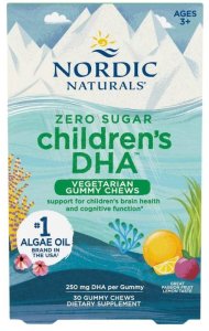 Alkotest NORDIC NATURALS_Children's DHA Vegetarrian Gummy Chews suplement diety dla dzieci żelki Passion Fruit Lemon 250mg 1