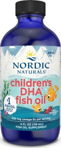 Alkotest NORDIC NATURALS_Children DHA Omega-3 suplement diety syrop Truskawka 119ml 1