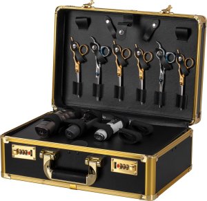 Activeshop Walizka fryzjerska barberska złoto czarna 3