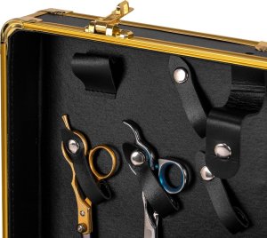 Activeshop Walizka fryzjerska barberska złoto czarna 6