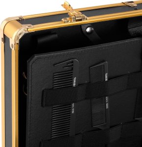 Activeshop Walizka fryzjerska barberska złoto czarna 7