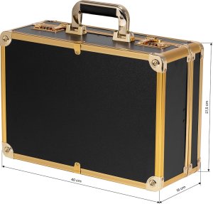 Activeshop Walizka fryzjerska barberska złoto czarna 10
