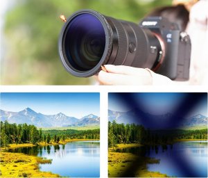 Filtr Kf Filtr Hybrydowy K&F Concept 2w1 CPL + PEŁNY SZARY ND2-ND32 na 62 mm 62mm / KF01.2599 7