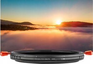 Filtr Kf Filtr Hybrydowy K&F Concept 2w1 CPL + PEŁNY SZARY ND2-ND32 na 77 mm 77mm / KF01.2602 5