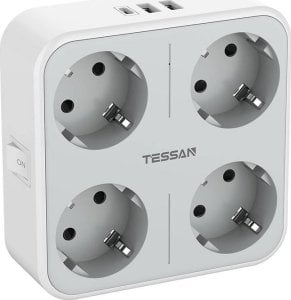 Tessan Gniazdko ścienne Tessan TS-302-DE-C 1