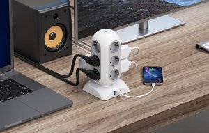 Tessan Listwa zasilająca TESSAN TPS02-DE-C 4