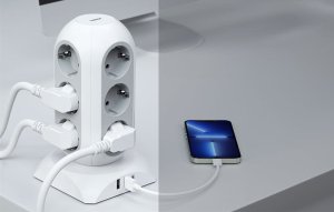 Tessan Listwa zasilająca TESSAN TPS02-DE-C 6