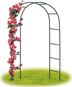 Vilde Pergola ogrodowa, metalowa, 145x235cm, czarna 14