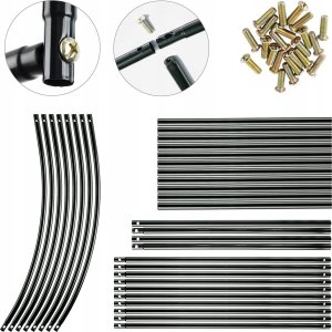 Vilde Pergola ogrodowa, metalowa, 145x235cm, czarna 16