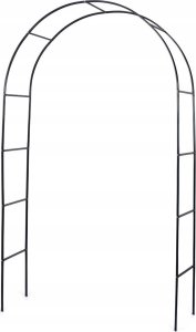 Vilde Pergola ogrodowa, metalowa, 145x235cm, czarna 3