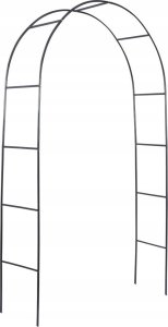 Vilde Pergola ogrodowa, metalowa, 145x235cm, czarna 8