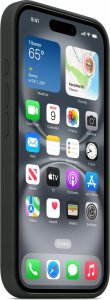 Apple Apple iPhone 16 Silikoninis dėklas with MagSafe - Black 4