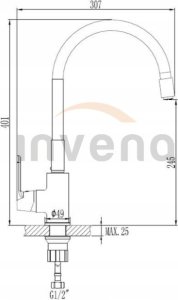 Bateria kuchenna Invena Invena bateria kuchenna Joga Plus szary BZ-32-P05 2