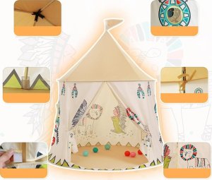 Jokomisiada Namiot Indiański Tipi okrągły namiot do zabawy dla dzieci ZA4940 11