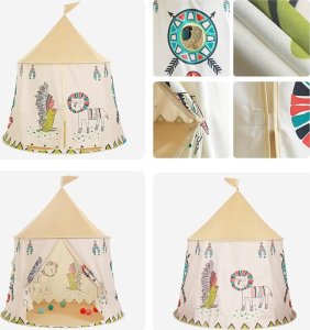 Jokomisiada Namiot Indiański Tipi okrągły namiot do zabawy dla dzieci ZA4940 5