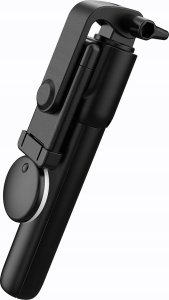 Selfie stick Hurtel Selfie stick WH1YXS teleskopowy tripod 1m z okrągłą lampą i uchwytem na telefon - czarny 7