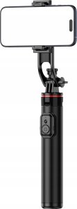 Selfie stick Hurtel Selfie stick WC1Y2S teleskopowy tripod 1.3m ze stopu aluminium z uchwytem na telefon - czarny 3