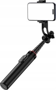 Selfie stick Hurtel Selfie stick WC1Y2S teleskopowy tripod 1.3m ze stopu aluminium z uchwytem na telefon - czarny 6