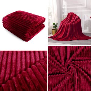 LOZKOHOLICY.PL Sp.z o.o. Sp. K. Koc 160 x 200 Mikrofibra Tłoczona Ardea Pasy 62 9