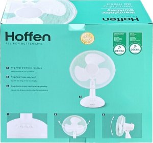 Wentylator Hoffen Wiatrak - Wentylator biurkowy Hoffen 35W - Biały 4