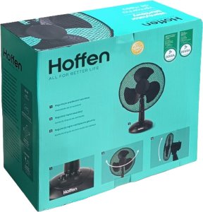 Wentylator Hoffen Wiatrak - Wentylator biurkowy 35W - Czarny 2