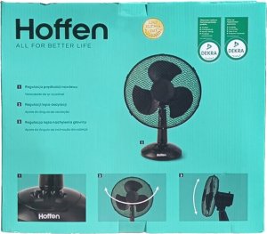 Wentylator Hoffen Wiatrak - Wentylator biurkowy 35W - Czarny 6