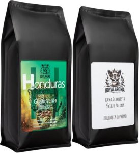 Kawa ziarnista Royal Aroma Coffee Kawa Ziarnista 1kg x2 Honduras + Kolumbia Supremo 100% Arabica Świeżo Palona Royal Aroma Coffee 1