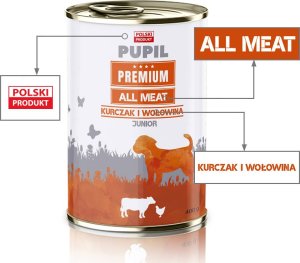 Pupil Premium Karma mokra dla psa PUPIL Premium All Meat JUNIOR kurczak i wołowina 400 g 2
