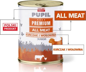 Pupil Premium Karma mokra dla psa PUPIL Premium All Meat JUNIOR kurczak i wołowina 800 g 2