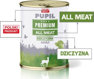 Pupil Premium Karma mokra dla psa PUPIL Premium All Meat ADULT dziczyzna 800 g 2