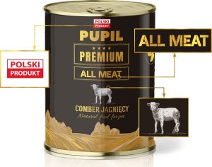 Pupil Premium Karma mokra dla psa PUPIL Premium All Meat GOLD comber jagnięcy 800 g 2