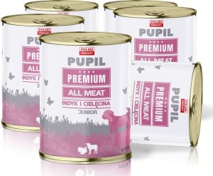 Pupil Premium Karma mokra dla psa PUPIL Premium All Meat JUNIOR indyk i cielęciną 6 x 800 g 1