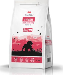 Pupil Premium Karma sucha dla psa PUPIL Premium JUNIOR XL bogata w wołowinę 3 kg 2