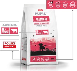 Pupil Premium Karma sucha dla psa PUPIL Premium JUNIOR M&L bogata w wołowinę 12 kg 4